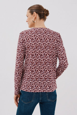 Blusa Manga Larga con Detalle Escote
