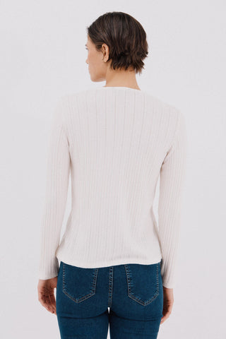 Camiseta Manga Larga con Detalle Botones