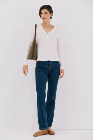 Camiseta Manga Larga con Detalle Botones