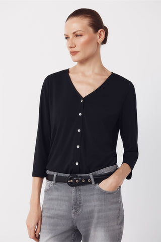 Camisa Manga Larga con Detalle Botones