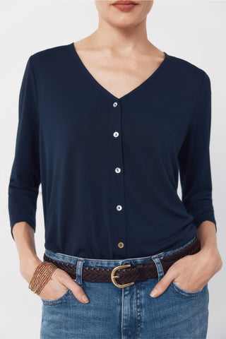 Camisa Manga Larga con Detalle Botones