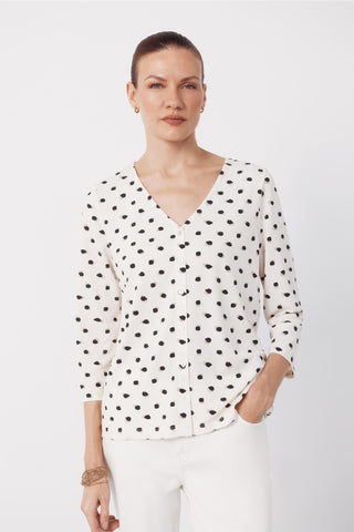 Camisa Manga Larga con Detalle Botones