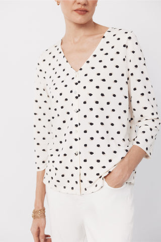 Camisa Manga Larga con Detalle Botones