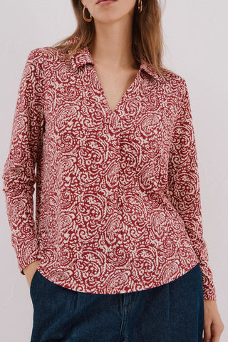 Camisa Manga Larga Cuello Polo