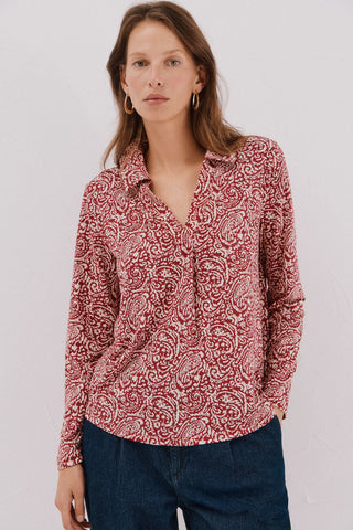 Camisa Manga Larga Cuello Polo