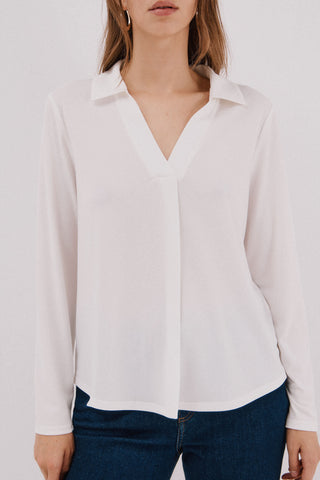 Camisa Manga Larga Cuello Polo