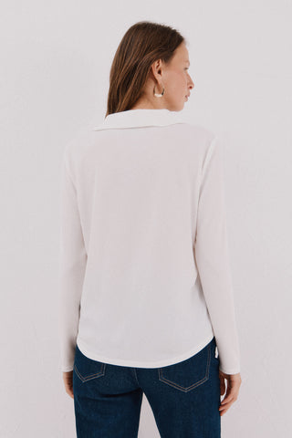 Camisa Manga Larga Cuello Polo