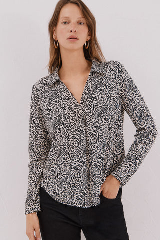 Camisa Manga Larga Cuello Polo
