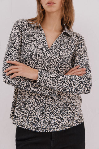 Camisa Manga Larga Cuello Polo