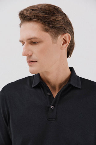 Polo Manga Larga Regular Fit