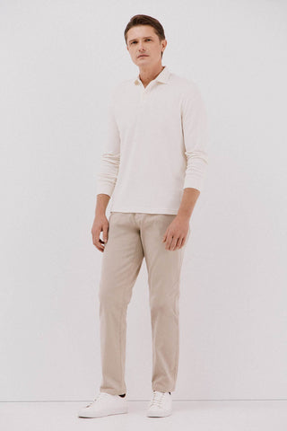 Polo Manga Larga Regular Fit