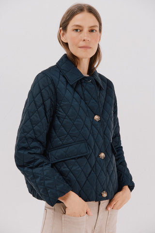 Chaqueta Corta Acolchada con Botones