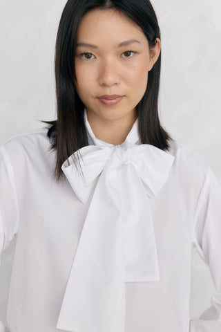 Camisa Manga Larga con Detalle Lazo