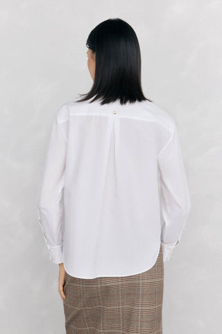 Camisa Manga Larga con Detalle Lazo