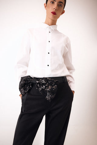 Camisa Manga Larga Botones Contraste