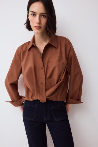 E. Camisa M/L Cropped Nudo.