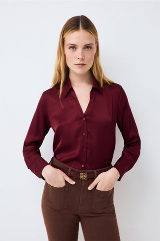 E. Camisa M/L Satinada.
