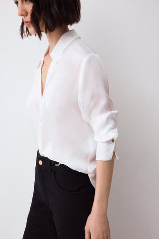 E. Camisa M/L Satinada.