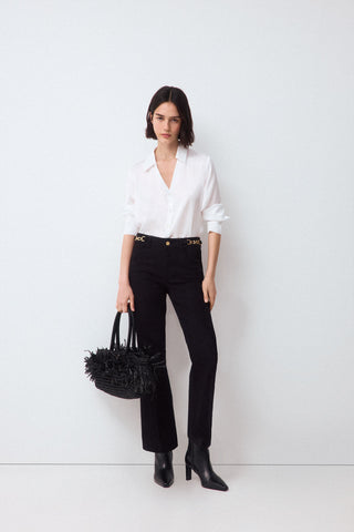 E. Camisa M/L Satinada.
