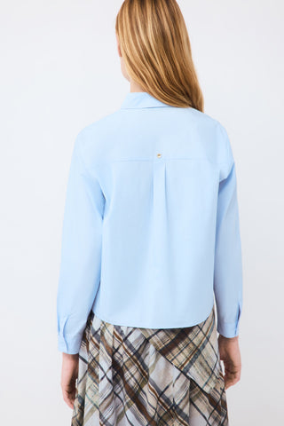 E. Camisa M/L Cropped Popelin Bol.