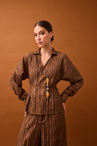 E. Top M/L Tejido Arrugado.