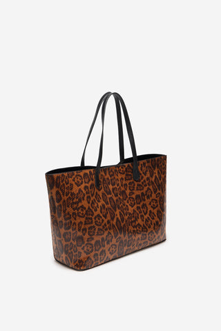Bolso Shopper con Estampado Animal Print