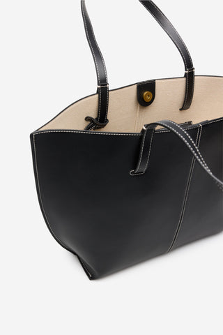 Shopper Bag with Stitching Detail