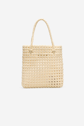 Crochet Fabric Crossbody Bag