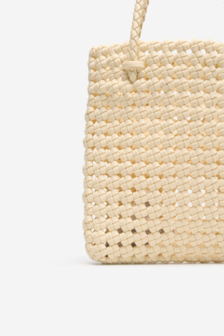 Crochet Fabric Crossbody Bag