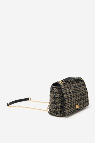 Bolso con Solapa de Tweed