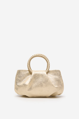 Bolso Fruncido con Asa Trenzada