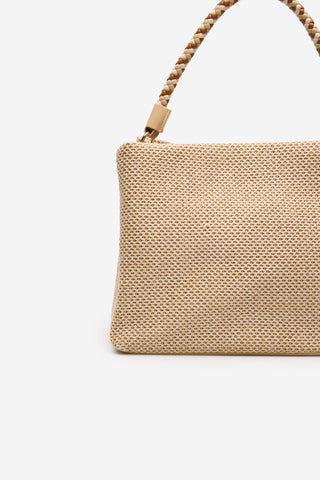 Bolso de Rafia con Asa Trenzada