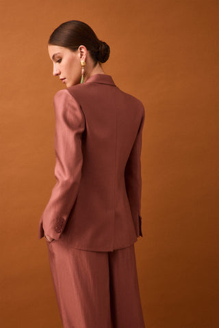 Blazer Entallada Metalizada.