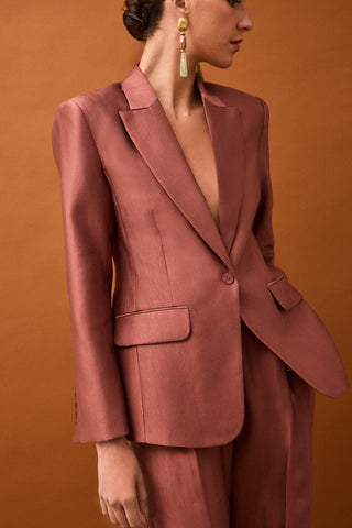 Blazer Entallada Metalizada.