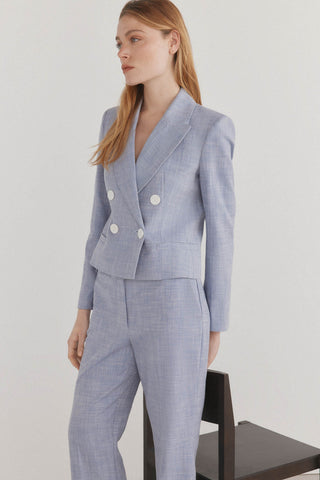 Blazer Corta con Detalle de Botones