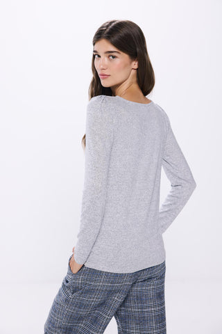 Camiseta con Abertura Escote Pico
