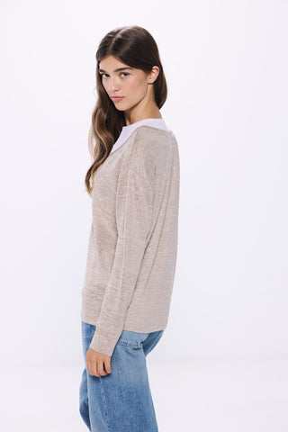 Camiseta Manga Larga Cuello Pico