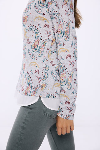 Camiseta Manga Larga con Estampado