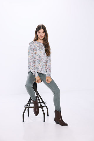 Camiseta Manga Larga con Estampado