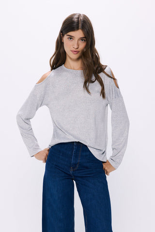 Camiseta con Aberturas en los Hombros