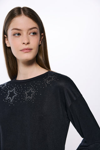 Camiseta con Estrellas de Tachas