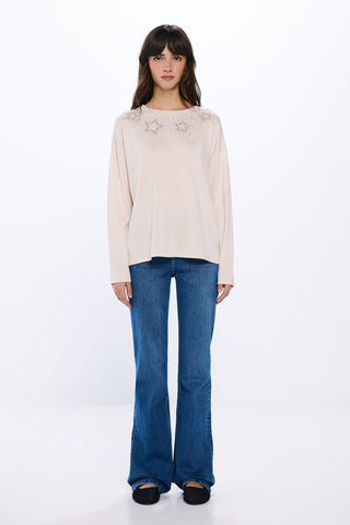 Camiseta con Estrellas de Tachas