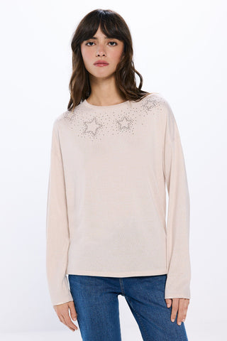 Camiseta con Estrellas de Tachas
