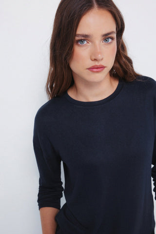 Camiseta Combinada Cuello Redondo