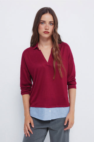 Long-Sleeve Polo Shirt