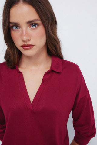Long-Sleeve Polo Shirt