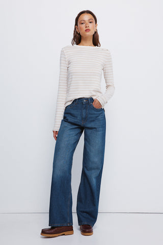 Camiseta Manga Larga con Detalle Cuello