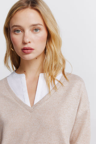 Camiseta Manga Larga Escote V