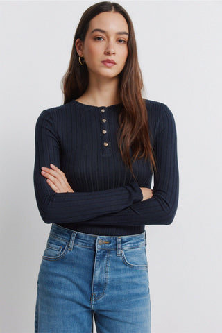 Camiseta de Canalé Cuello Botones