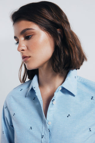 Camisa Manga Larga con Algodón